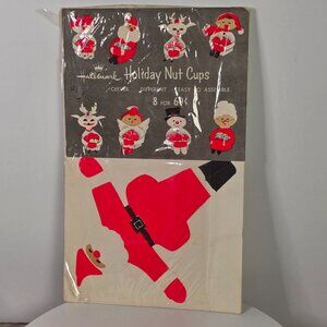 Vintage Hallmark Holiday Nut Cups Set Of 8 Christmas Characters